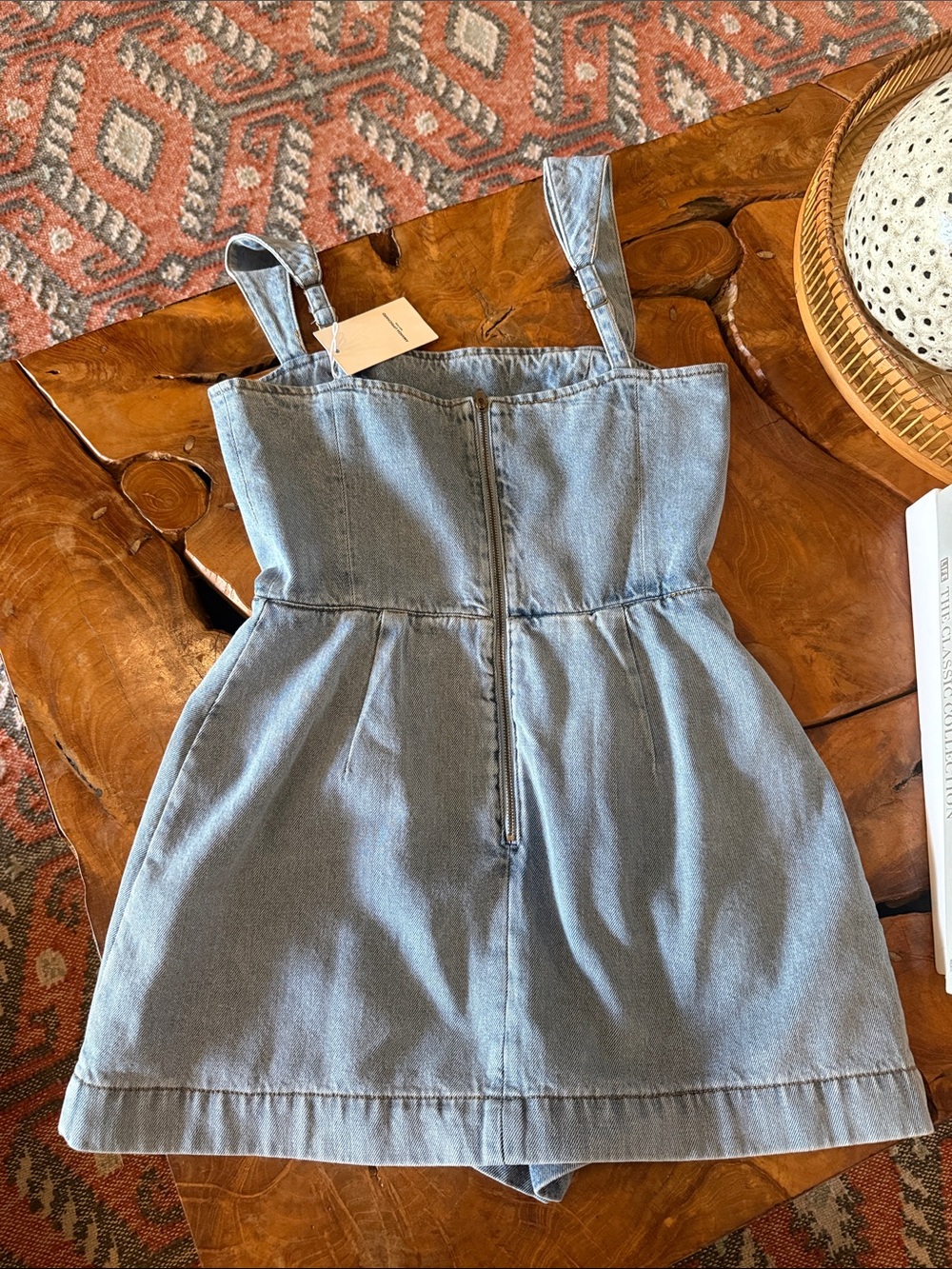 🆕 Amanda Uprichard Bethany Skort Romper Destiny Wash - Picture 6 of 6